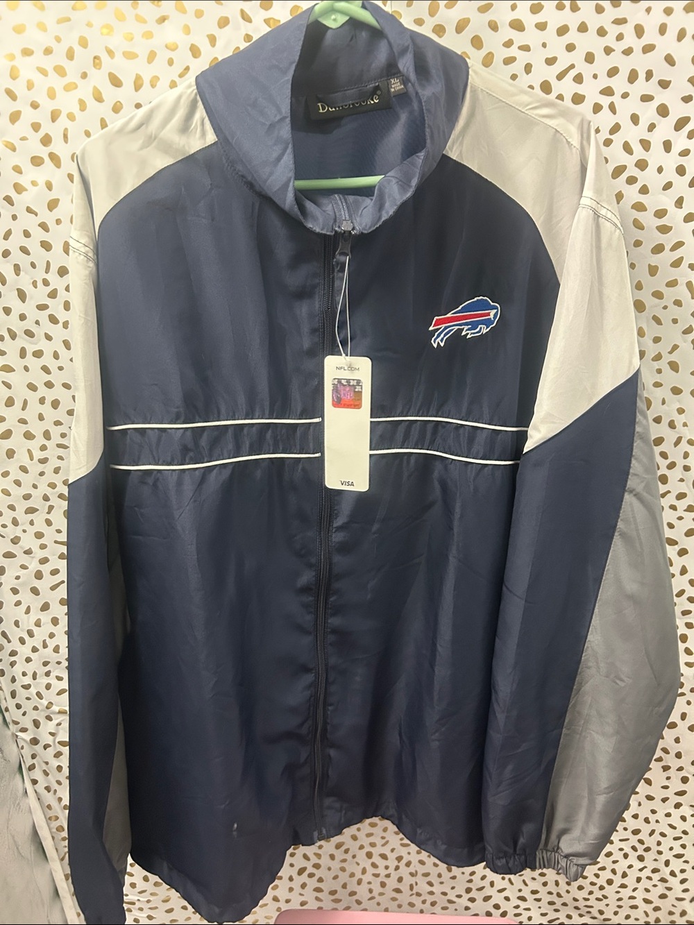 Buffalo Navy and Gray Men's Windbreaker Jacket